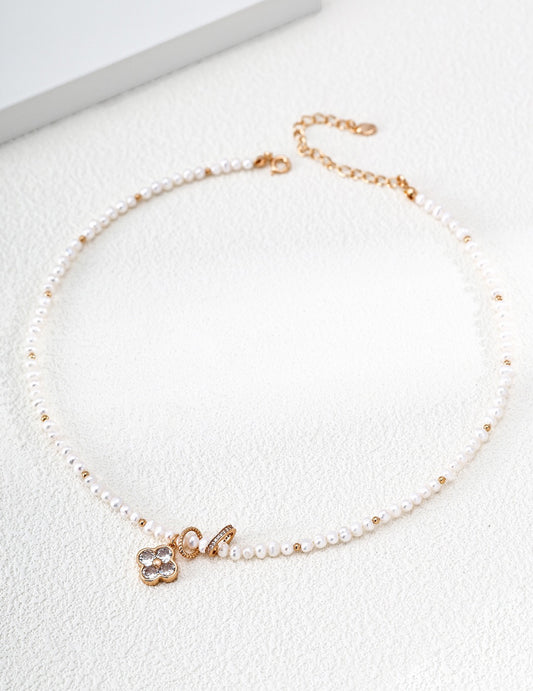 Trèfle Pearl Strand Necklace – view 2