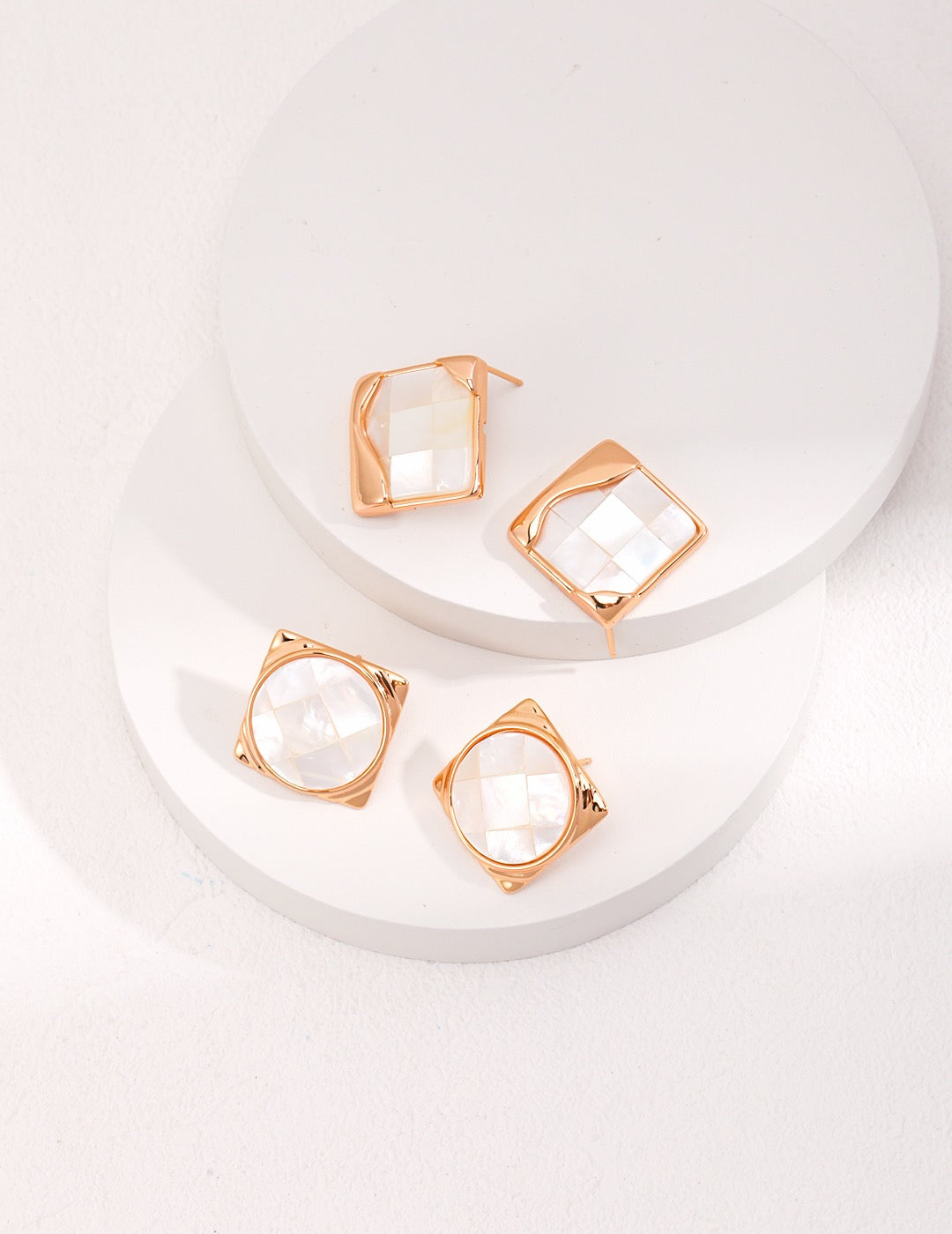Cadre Geometric Stud Earrings – view 4