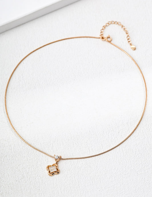 Petite Fleur Collar Necklace – view 2