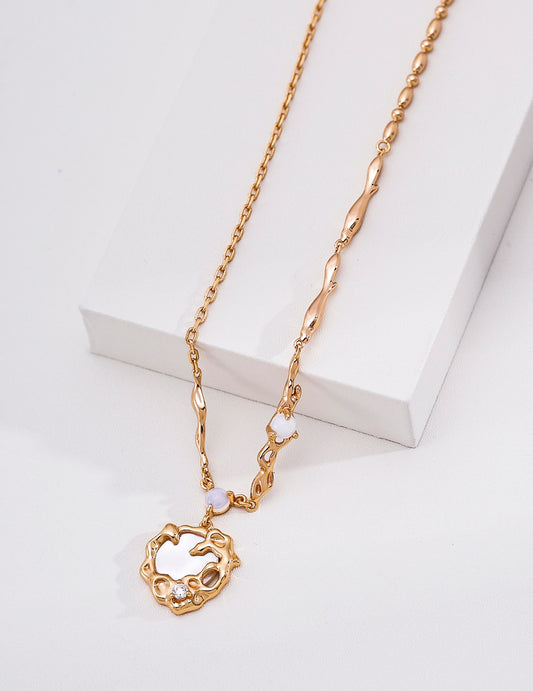 Luna Shell Pendant Necklace — view 1