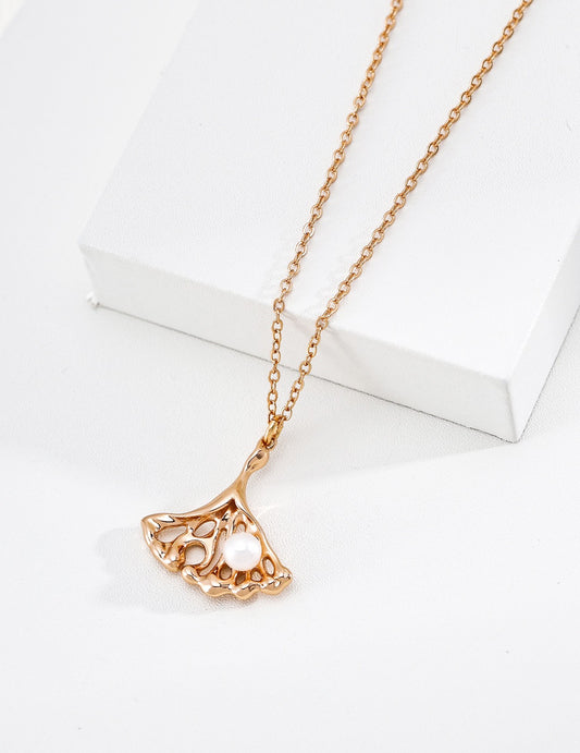 Aveline Fan Pendant Necklace – view 4