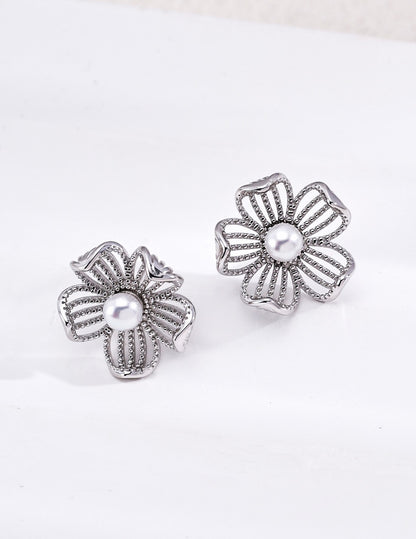 Fleur Filigree Hoop Earrings – view 2