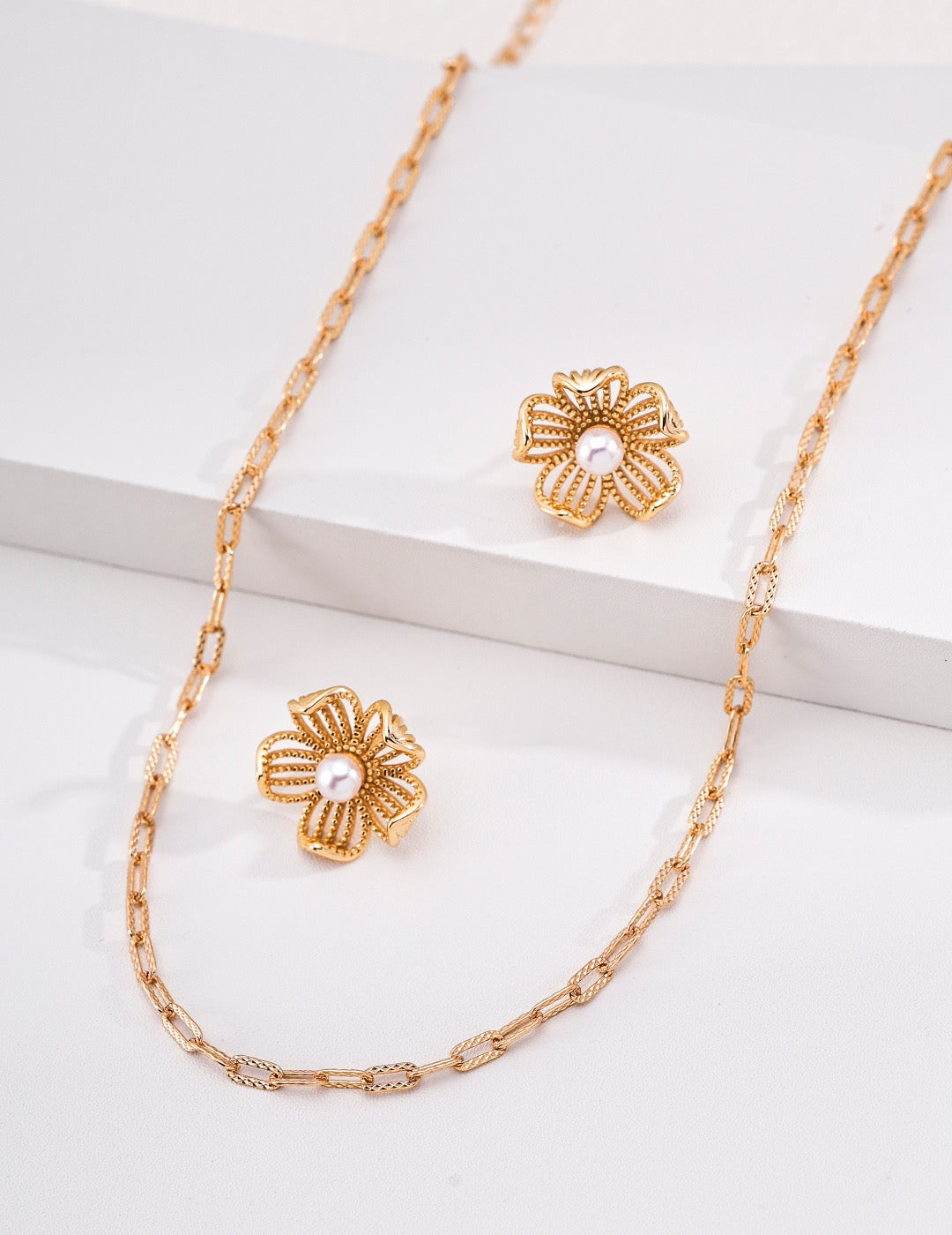 Fleur Filigree Hoop Earrings — view 3