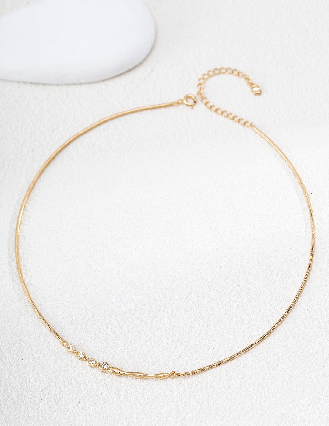 Ondine Sculpted Chain Necklace – view 4