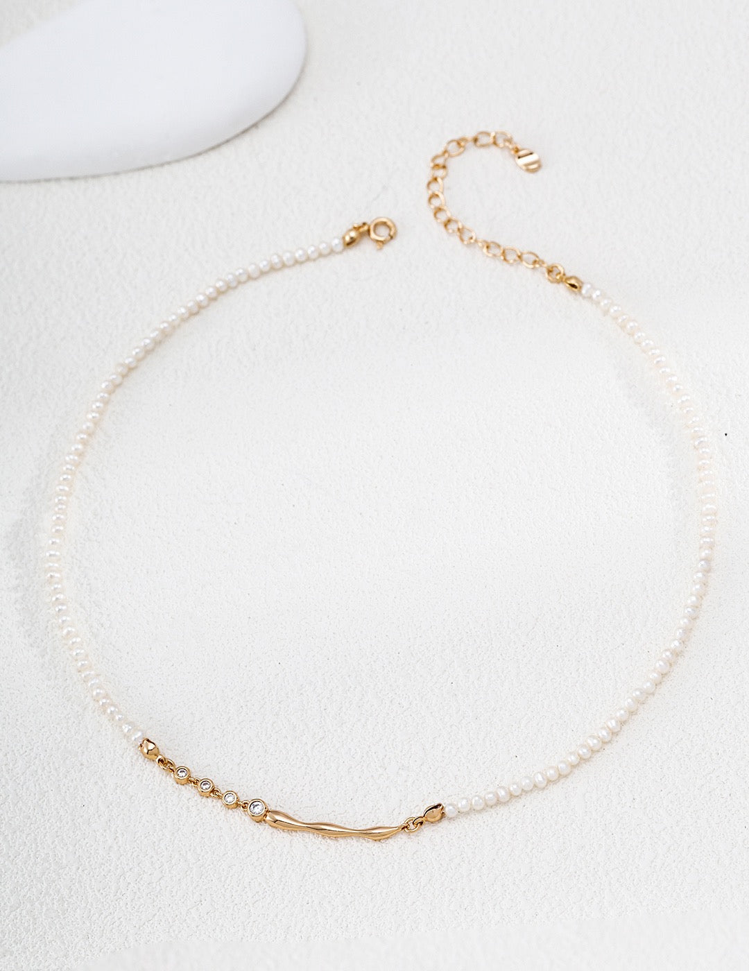 Ondine Sculpted Chain Necklace – view 3