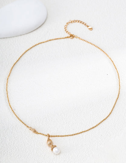 Calebasse Pearl Charm Necklace – view 2
