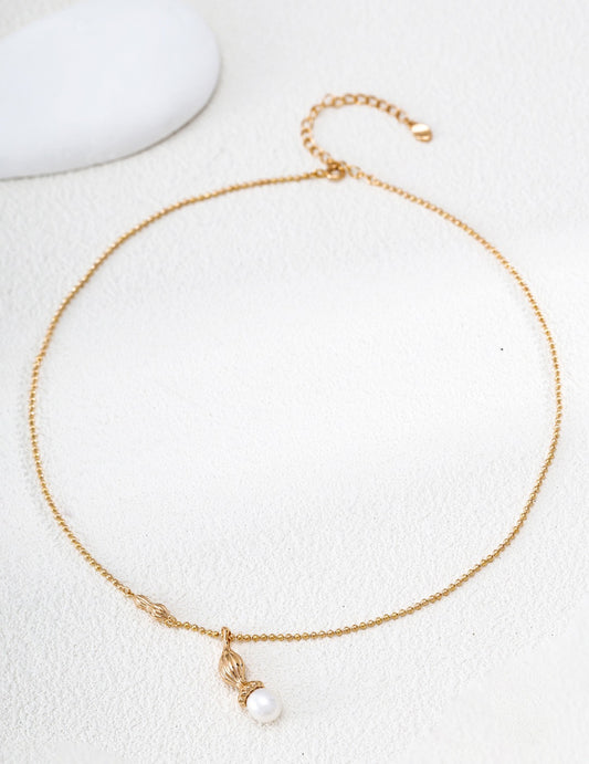 Calebasse Pearl Charm Necklace – view 2