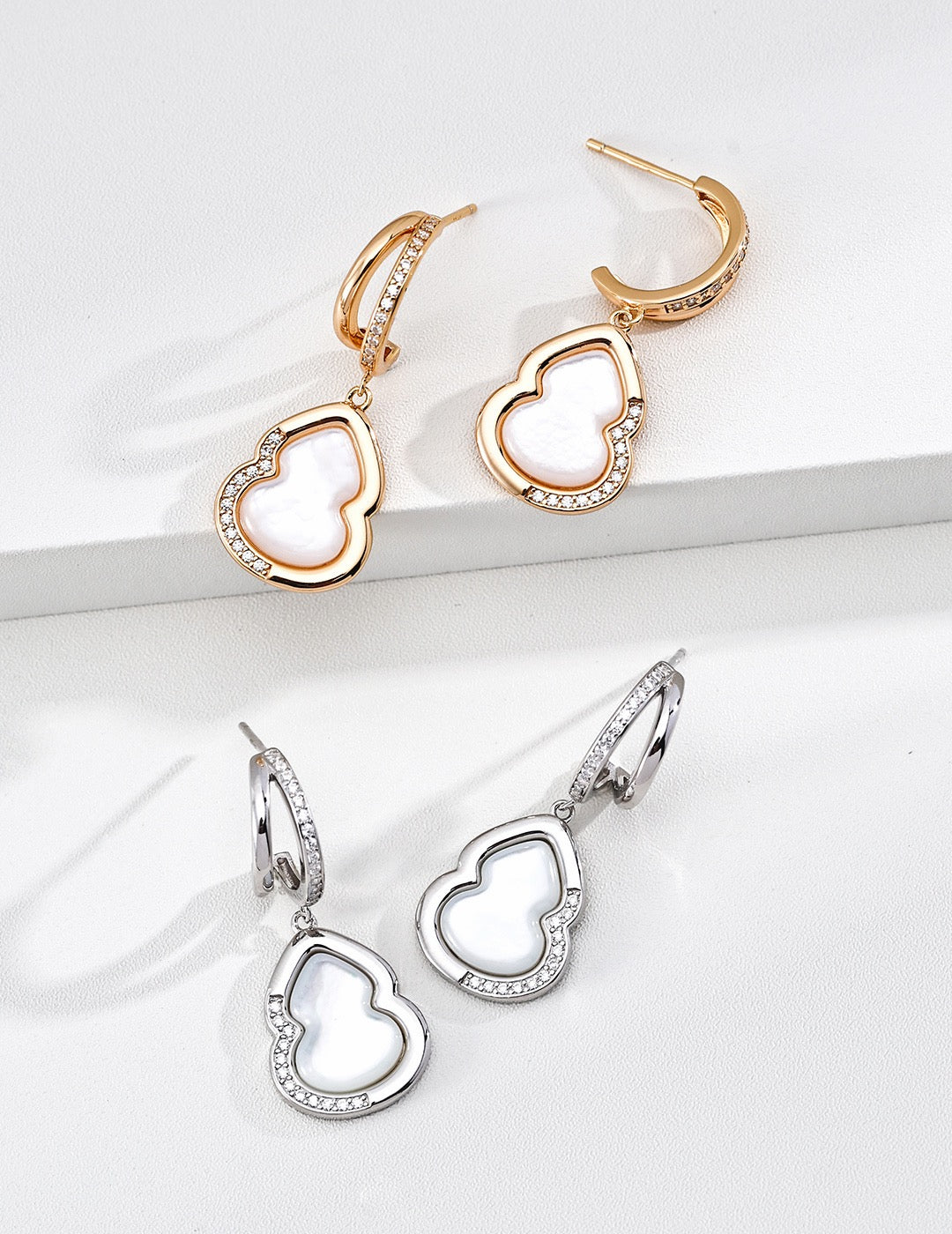 Calebasse Mother-of-Pearl Earrings