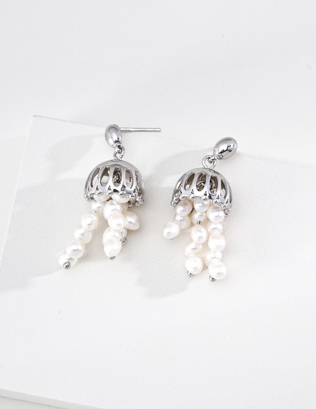Cascade Pearl Drop Earrings