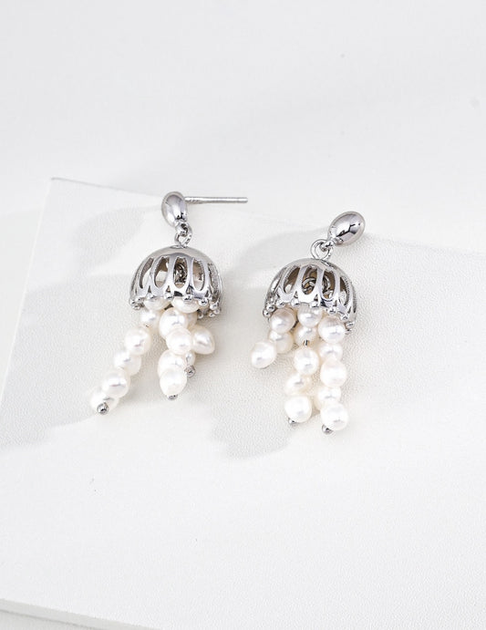 Cascade Pearl Drop Earrings