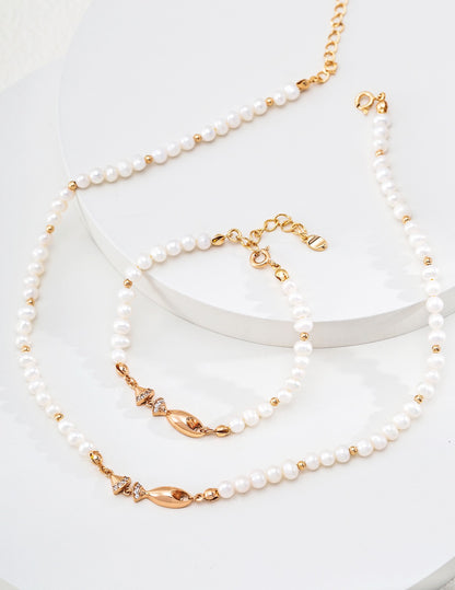 Poisson Pearl Strand Necklace – view 4