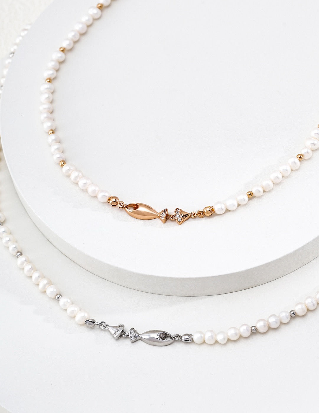 Poisson Pearl Strand Necklace – view 3