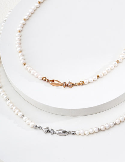 Poisson Pearl Strand Necklace – view 3