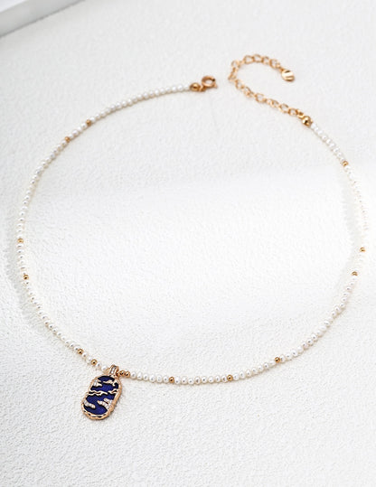 Ondine Stone Medallion Necklace – view 7
