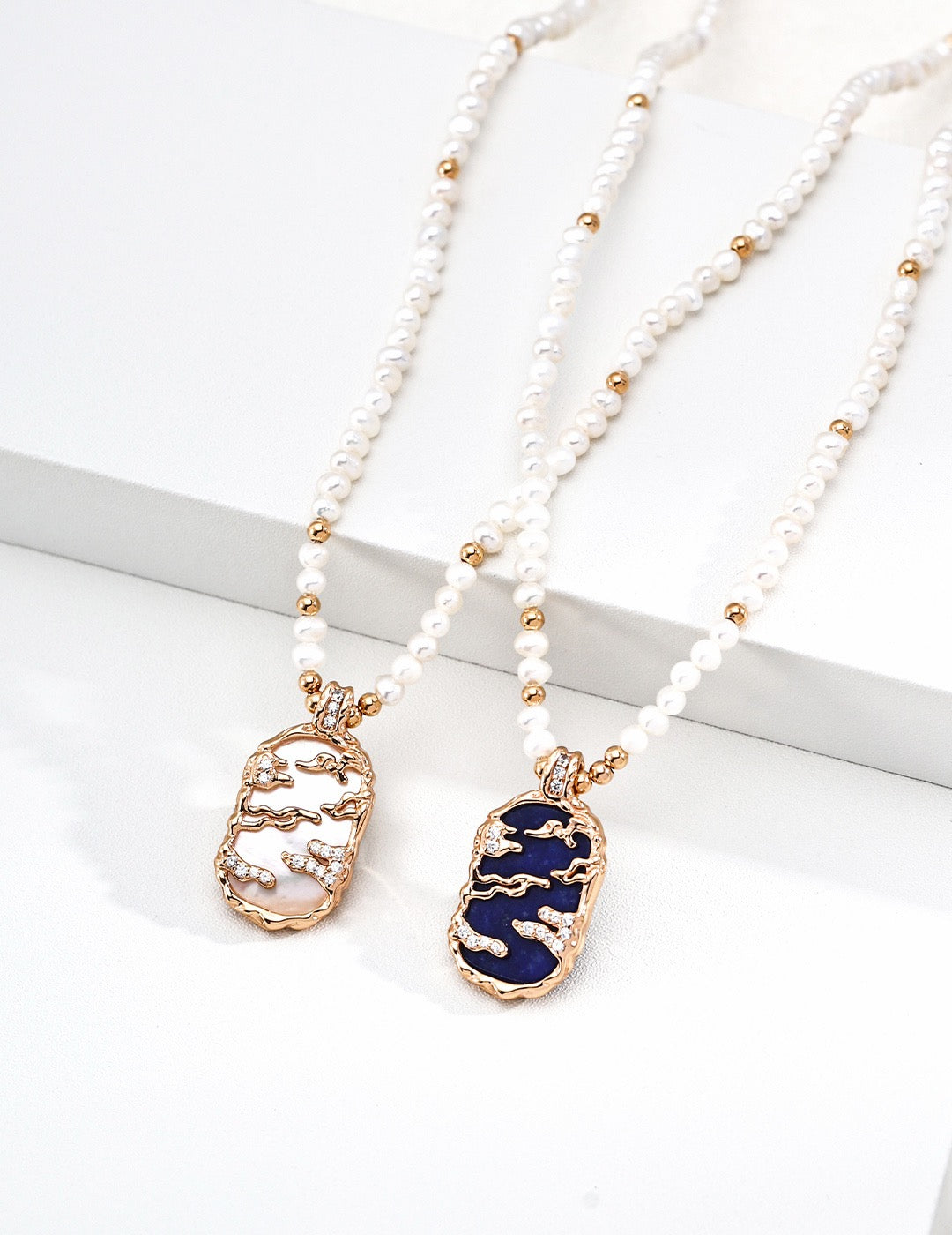 Ondine Stone Medallion Necklace – view 6