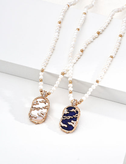 Ondine Stone Medallion Necklace – view 6