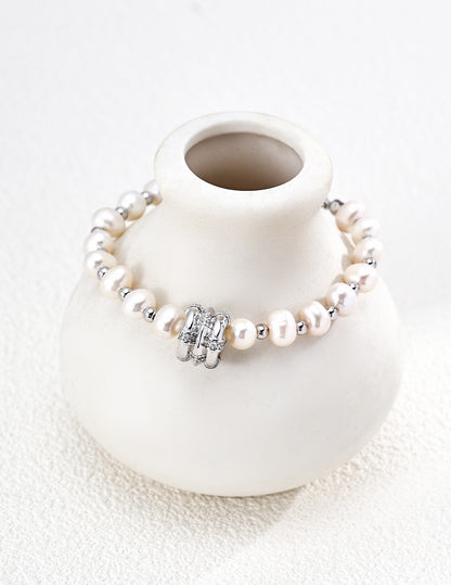 Fortuna Pearl Wheel Bracelet