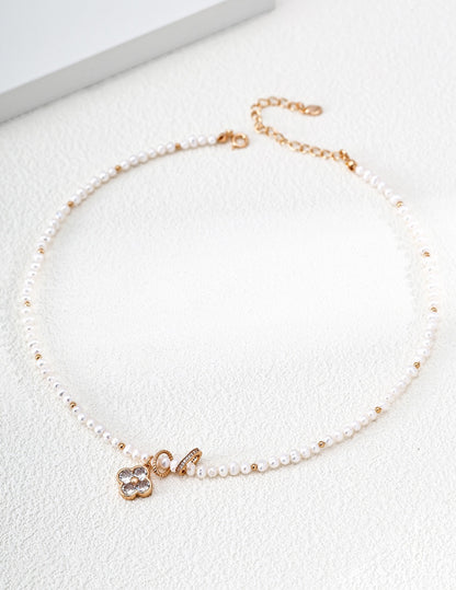 Trèfle Pearl Strand Necklace – view 2