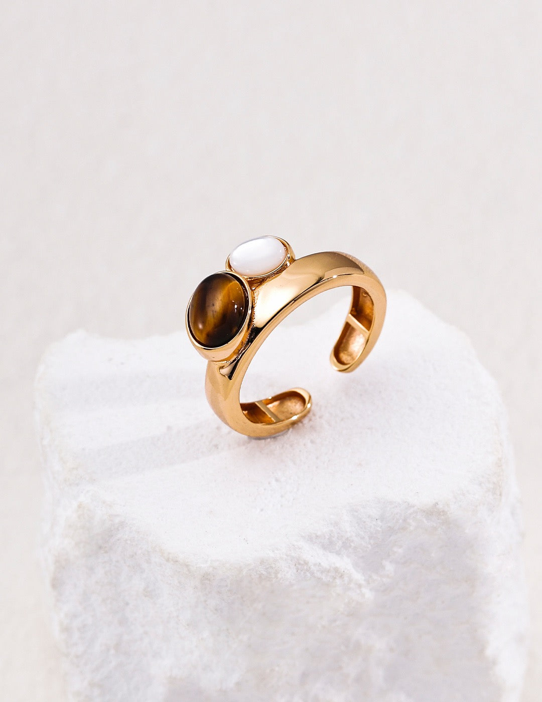 Duo Cabochon Open Ring – view 4