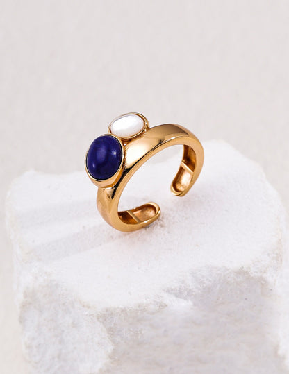 Duo Cabochon Open Ring – view 3