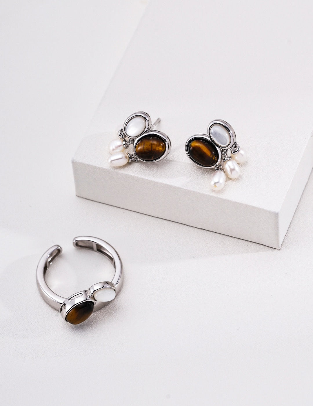Duo Cabochon Open Ring – view 6