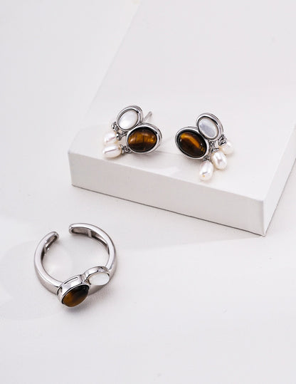 Duo Cabochon Open Ring – view 6