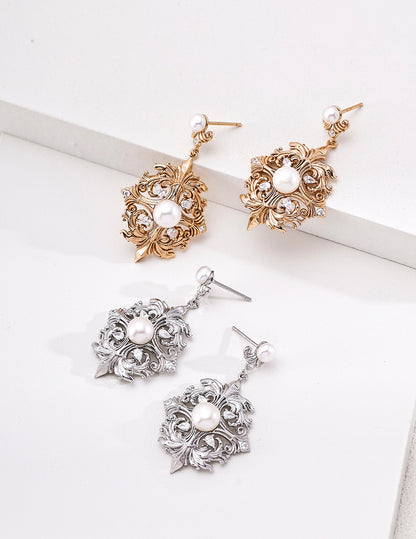 Dentelle Pearl Drop Earrings – view 6