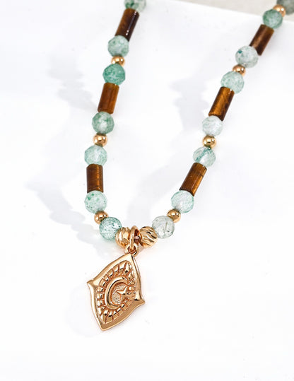Forêt Beaded Talisman Necklace — product view