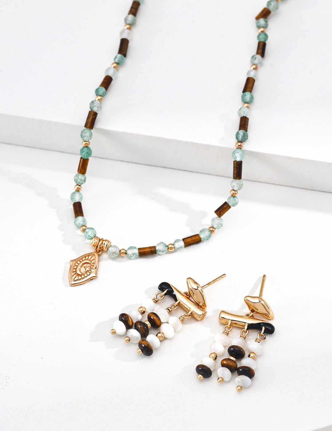 Forêt Beaded Talisman Necklace — product view