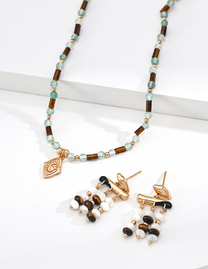 Forêt Beaded Talisman Necklace — product view