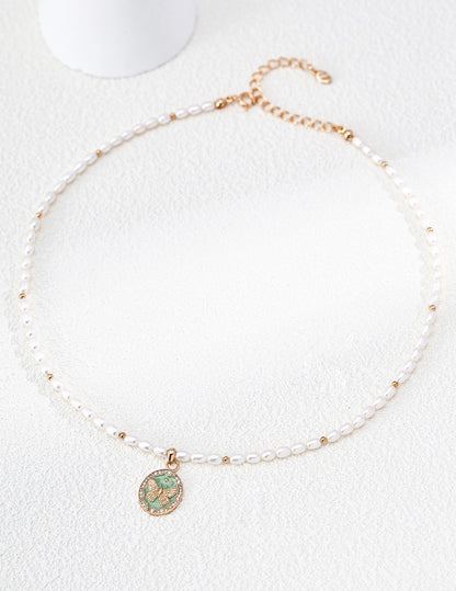 Papillon Medallion Necklace