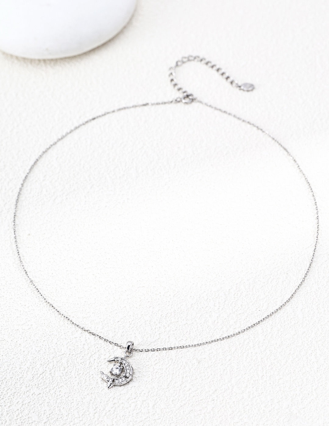 Lune Crystal Charm Necklace