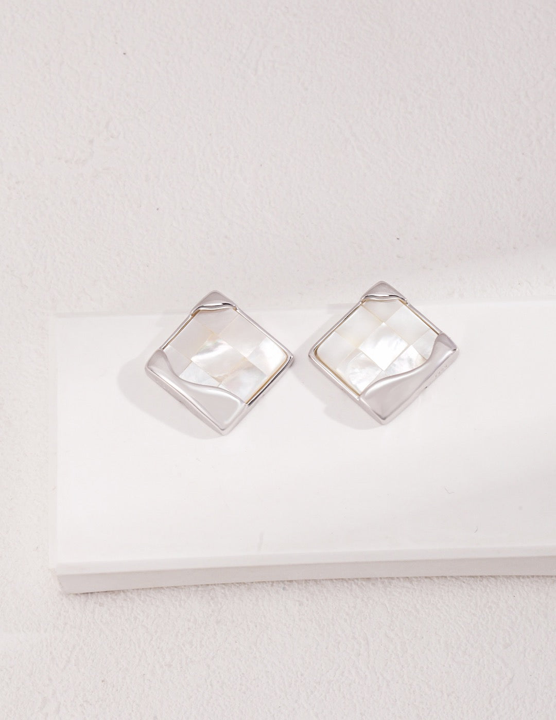 Cadre Geometric Stud Earrings – view 2