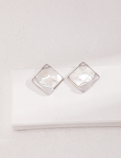 Cadre Geometric Stud Earrings – view 2