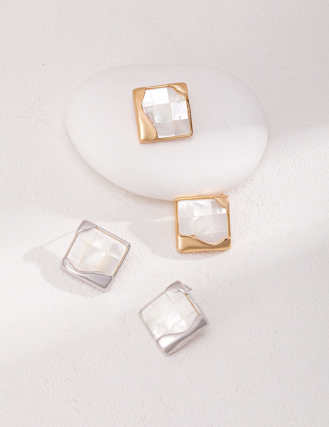 Cadre Geometric Stud Earrings – view 5