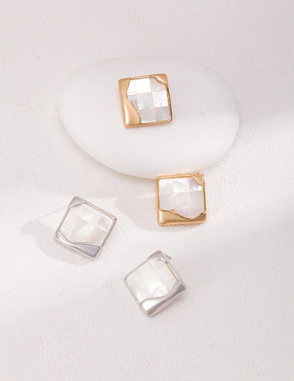 Cadre Geometric Stud Earrings – view 5
