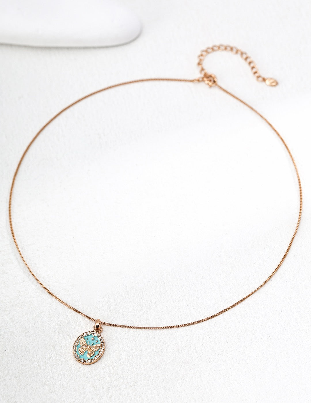 Papillon Turquoise Medallion Necklace – view 4