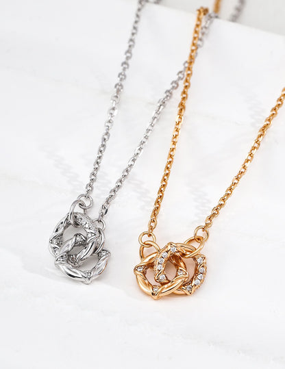 Petite Rose Pendant Necklace