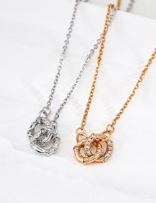 Petite Rose Pendant Necklace