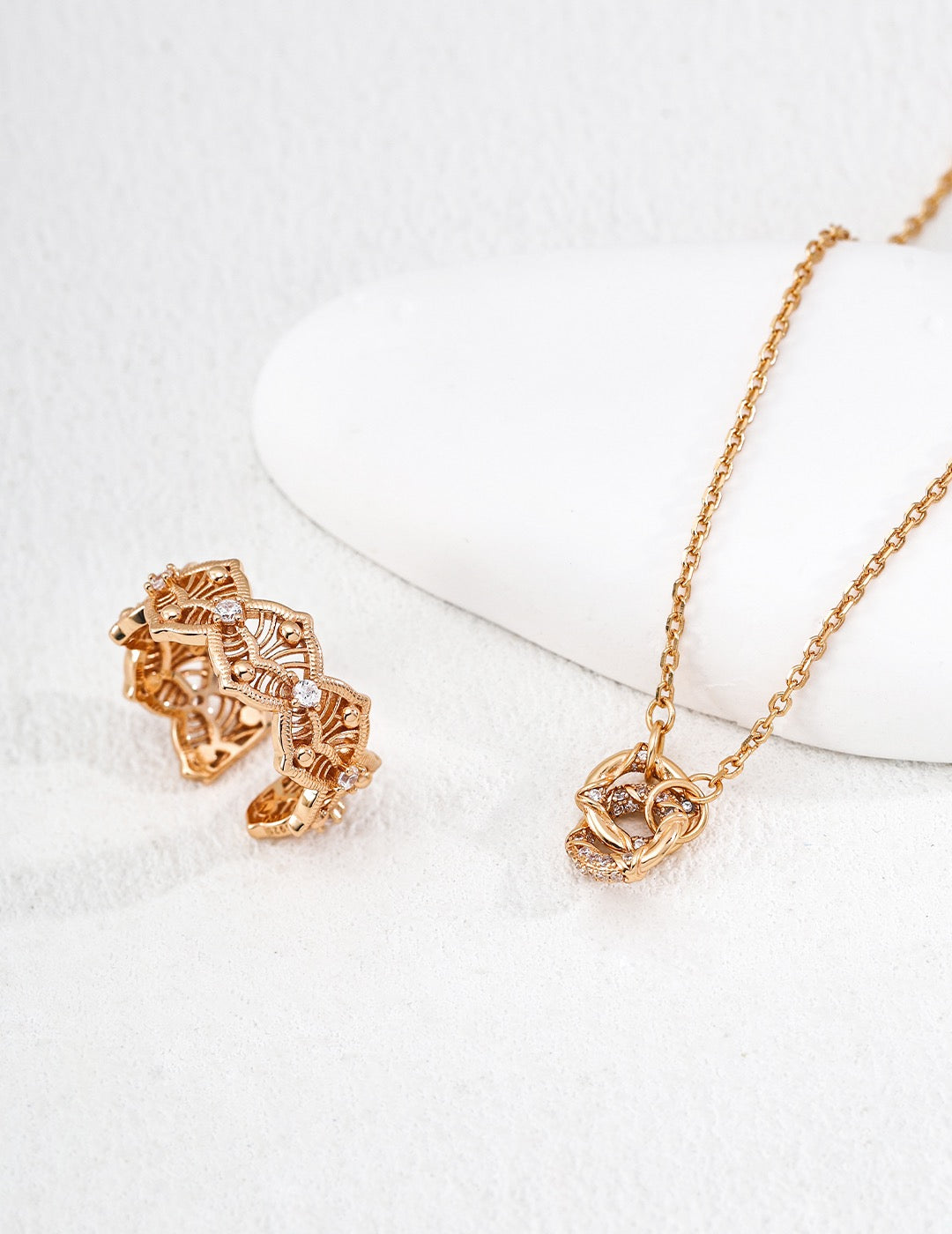 Petite Rose Pendant Necklace – view 3
