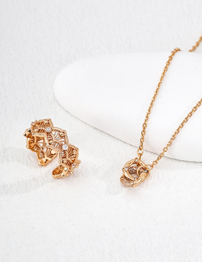 Petite Rose Pendant Necklace – view 3