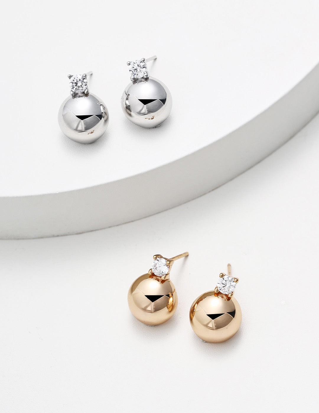 Sphère Crystal Drop Earrings – view 2