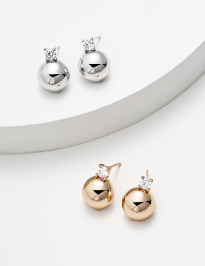 Sphère Crystal Drop Earrings – view 2