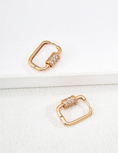 Pont Crystal Huggie Earrings