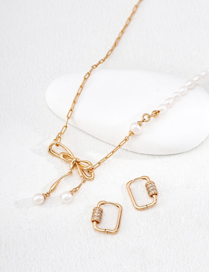 Pont Crystal Huggie Earrings – view 2