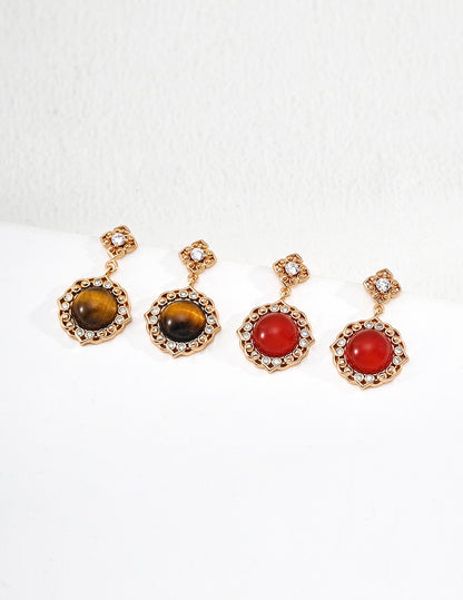 Corail Halo Drop Earrings – view 7
