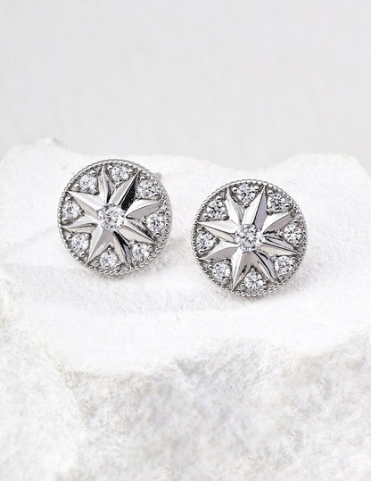Boussole Crystal Stud Earrings – view 9