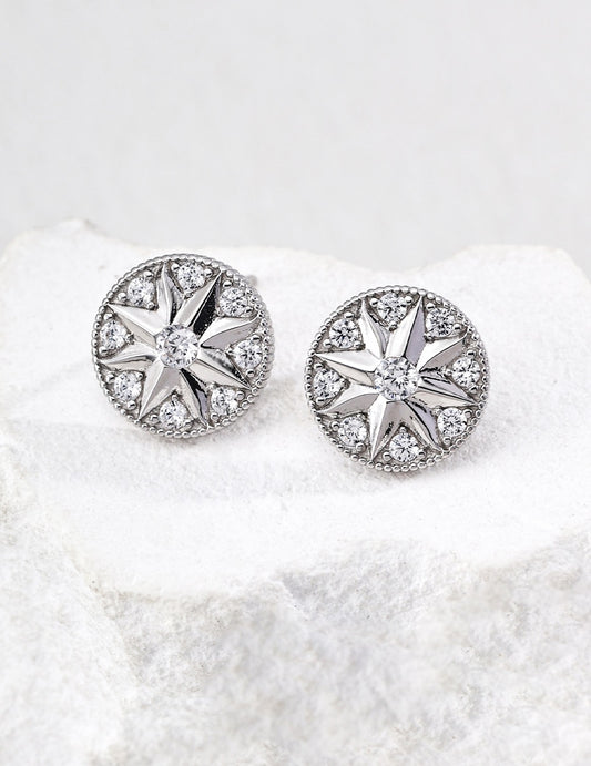Boussole Crystal Stud Earrings – view 9