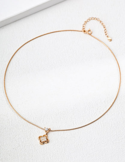Petite Fleur Collar Necklace – view 2
