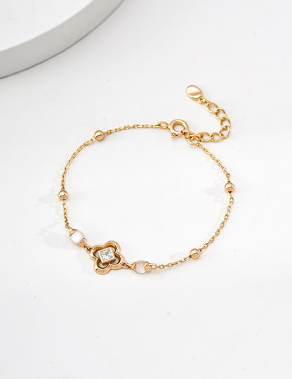 Carré Crystal Chain Bracelet – view 5